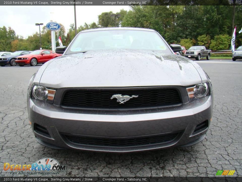 2010 Ford Mustang V6 Coupe Sterling Grey Metallic / Stone Photo #7