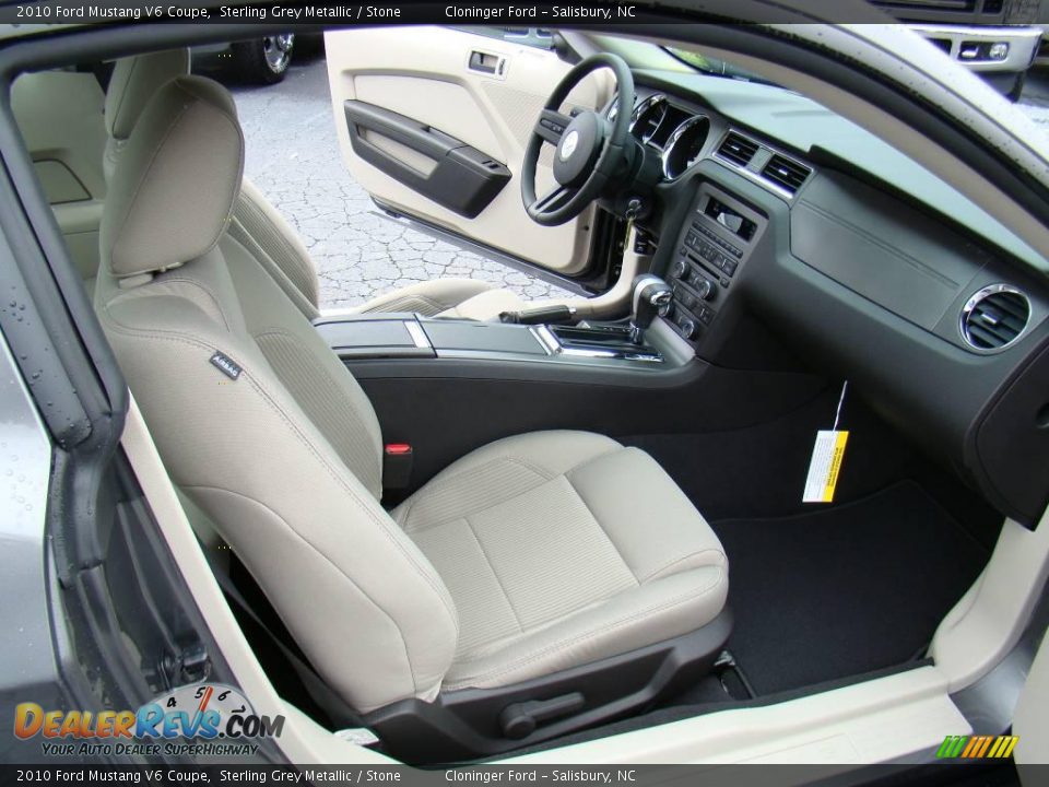 2010 Ford Mustang V6 Coupe Sterling Grey Metallic / Stone Photo #9