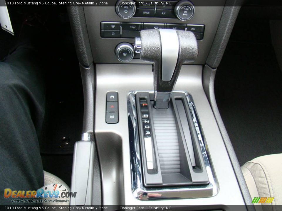 2010 Ford Mustang V6 Coupe Sterling Grey Metallic / Stone Photo #17