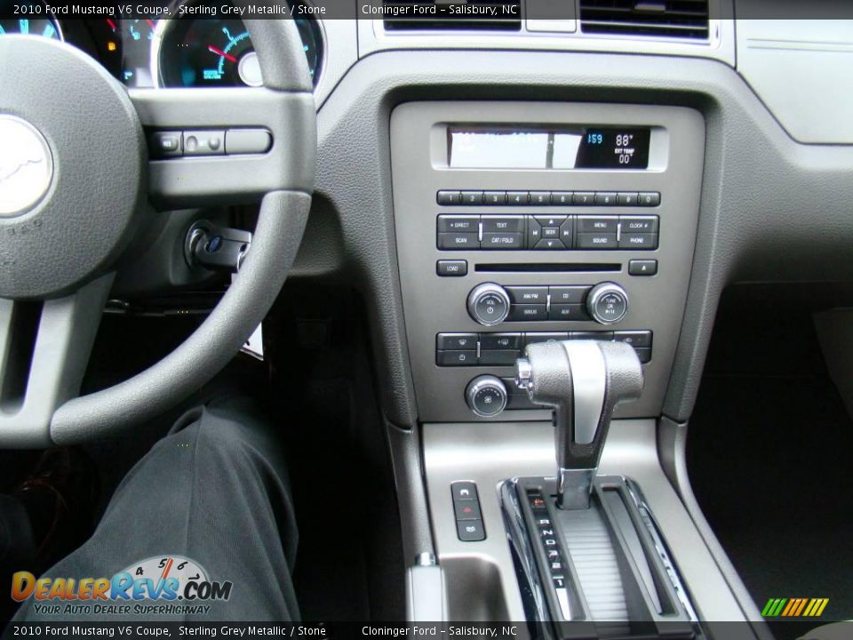 2010 Ford Mustang V6 Coupe Sterling Grey Metallic / Stone Photo #18