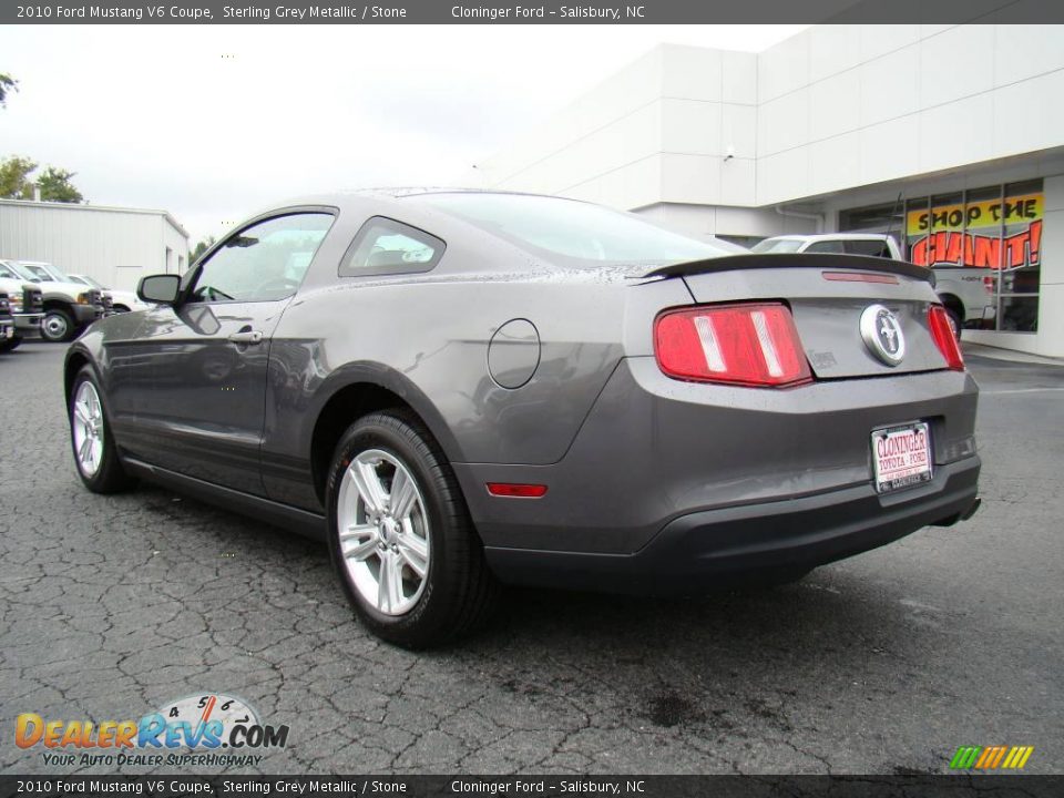 2010 Ford Mustang V6 Coupe Sterling Grey Metallic / Stone Photo #19