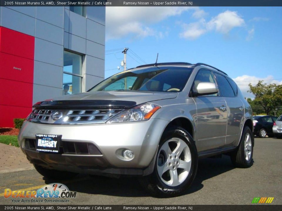 2005 Nissan Murano SL AWD Sheer Silver Metallic / Cafe Latte Photo #1