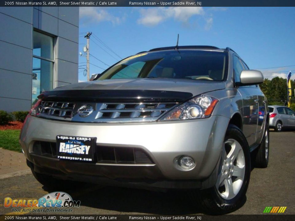 2005 Nissan Murano SL AWD Sheer Silver Metallic / Cafe Latte Photo #2