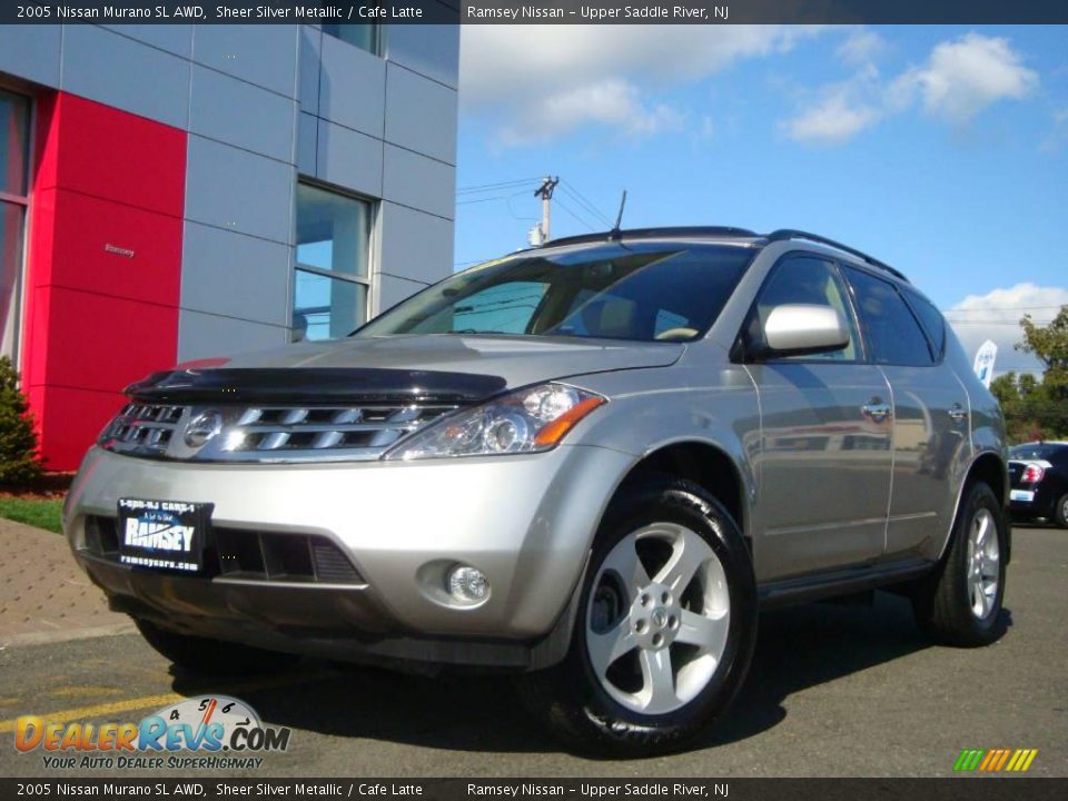 2005 Nissan Murano SL AWD Sheer Silver Metallic / Cafe Latte Photo #4