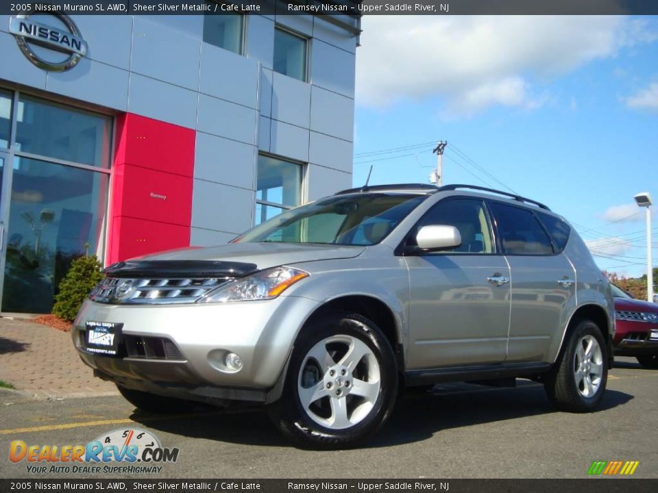 2005 Nissan Murano SL AWD Sheer Silver Metallic / Cafe Latte Photo #5