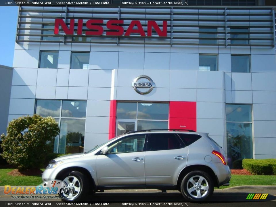 2005 Nissan Murano SL AWD Sheer Silver Metallic / Cafe Latte Photo #6