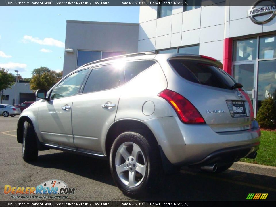 2005 Nissan Murano SL AWD Sheer Silver Metallic / Cafe Latte Photo #7
