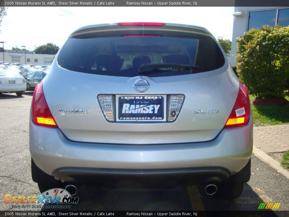 2005 Nissan Murano SL AWD Sheer Silver Metallic / Cafe Latte Photo #9
