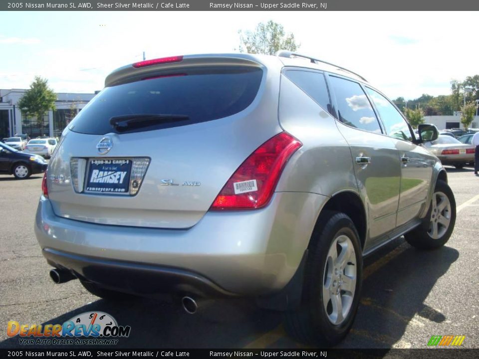2005 Nissan Murano SL AWD Sheer Silver Metallic / Cafe Latte Photo #10