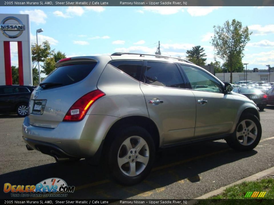 2005 Nissan Murano SL AWD Sheer Silver Metallic / Cafe Latte Photo #11