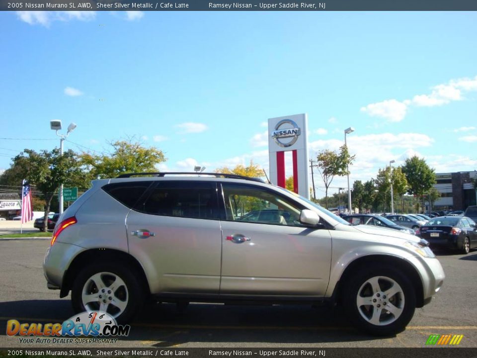 2005 Nissan Murano SL AWD Sheer Silver Metallic / Cafe Latte Photo #12
