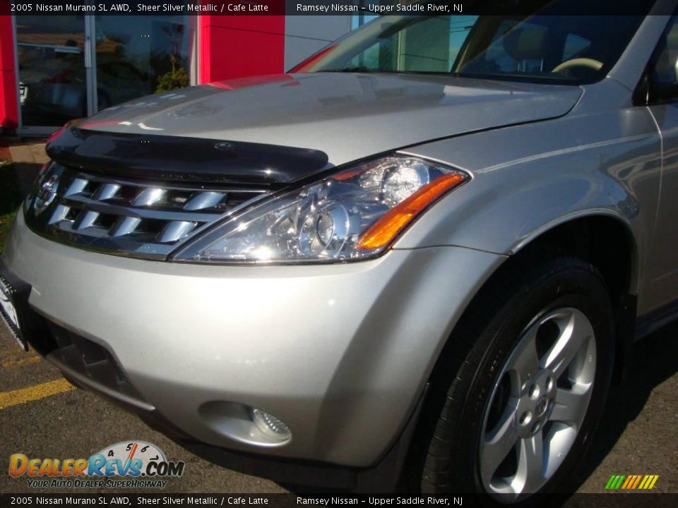 2005 Nissan Murano SL AWD Sheer Silver Metallic / Cafe Latte Photo #16