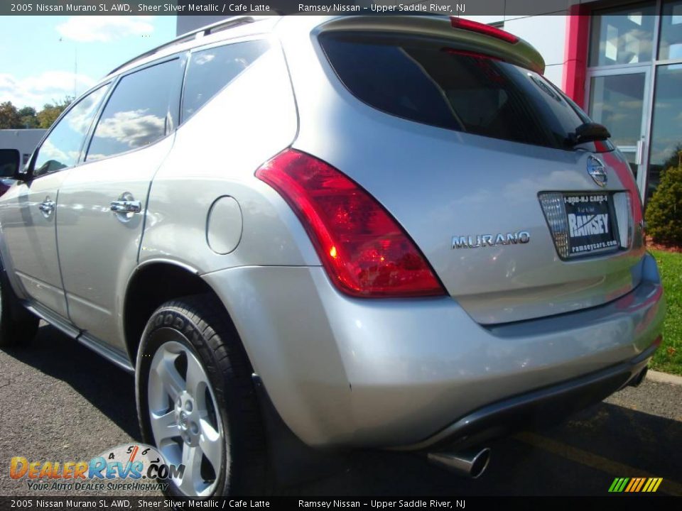 2005 Nissan Murano SL AWD Sheer Silver Metallic / Cafe Latte Photo #18