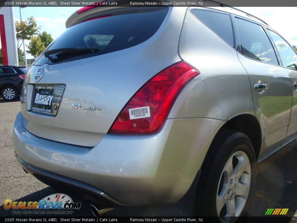2005 Nissan Murano SL AWD Sheer Silver Metallic / Cafe Latte Photo #20