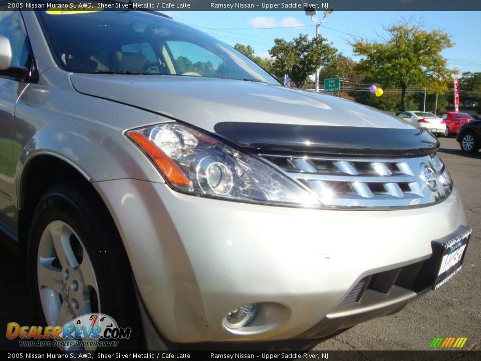2005 Nissan Murano SL AWD Sheer Silver Metallic / Cafe Latte Photo #22