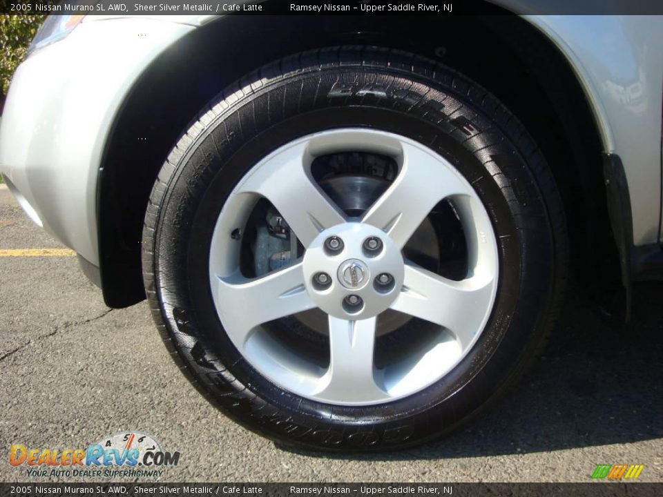 2005 Nissan Murano SL AWD Sheer Silver Metallic / Cafe Latte Photo #23
