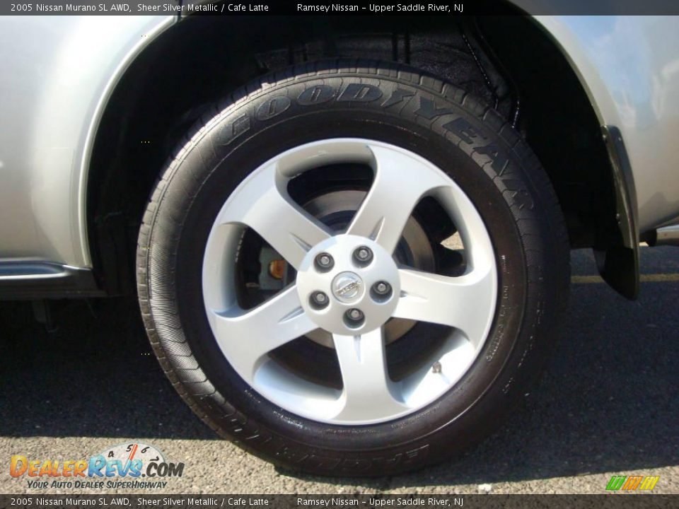 2005 Nissan Murano SL AWD Sheer Silver Metallic / Cafe Latte Photo #24