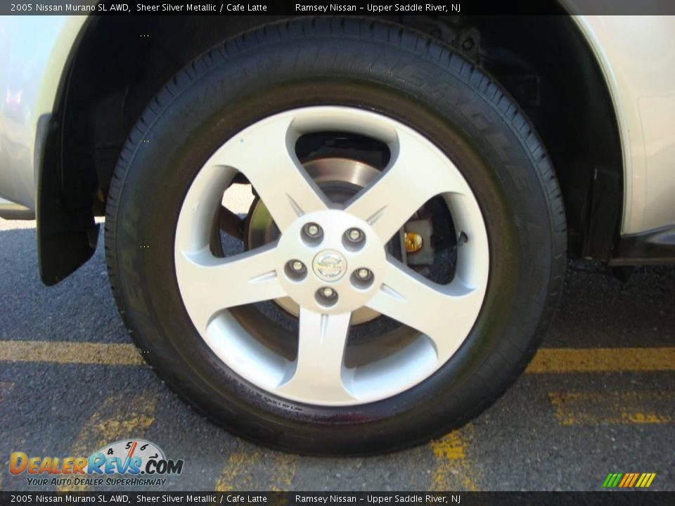 2005 Nissan Murano SL AWD Sheer Silver Metallic / Cafe Latte Photo #25