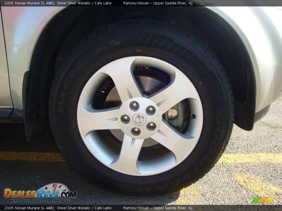 2005 Nissan Murano SL AWD Sheer Silver Metallic / Cafe Latte Photo #26