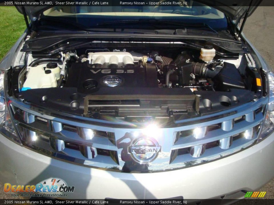 2005 Nissan Murano SL AWD Sheer Silver Metallic / Cafe Latte Photo #27