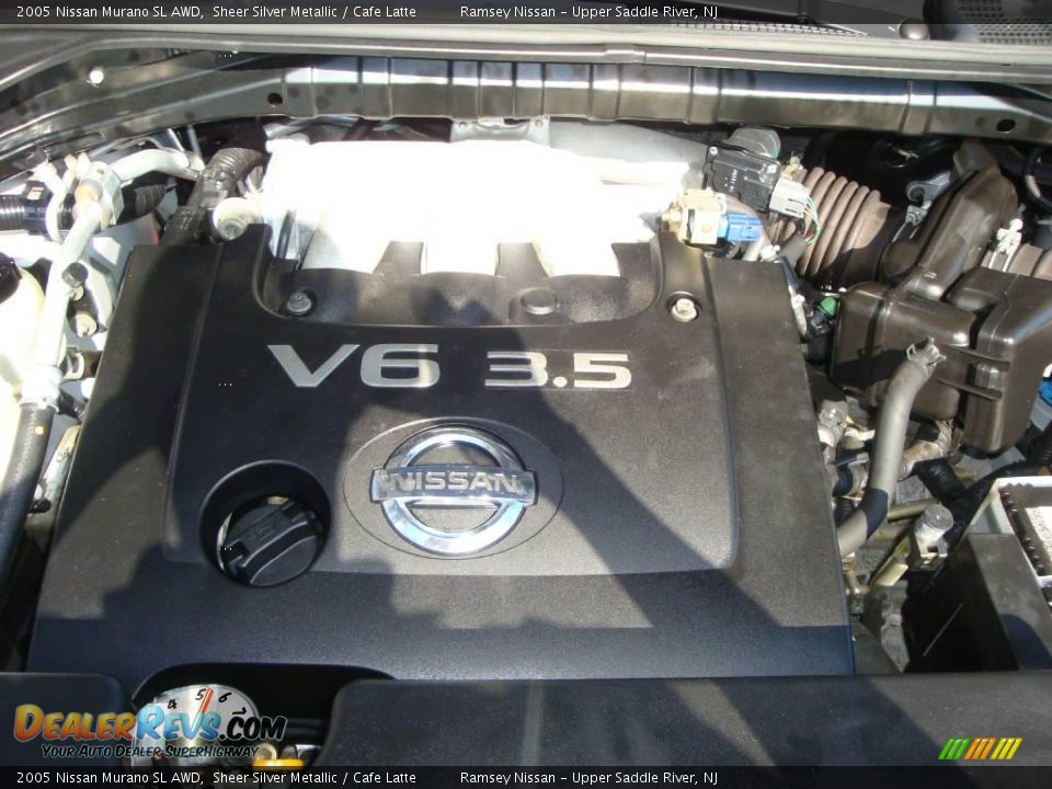2005 Nissan Murano SL AWD Sheer Silver Metallic / Cafe Latte Photo #28