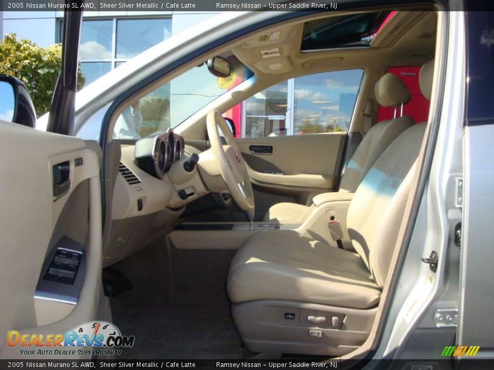 2005 Nissan Murano SL AWD Sheer Silver Metallic / Cafe Latte Photo #30