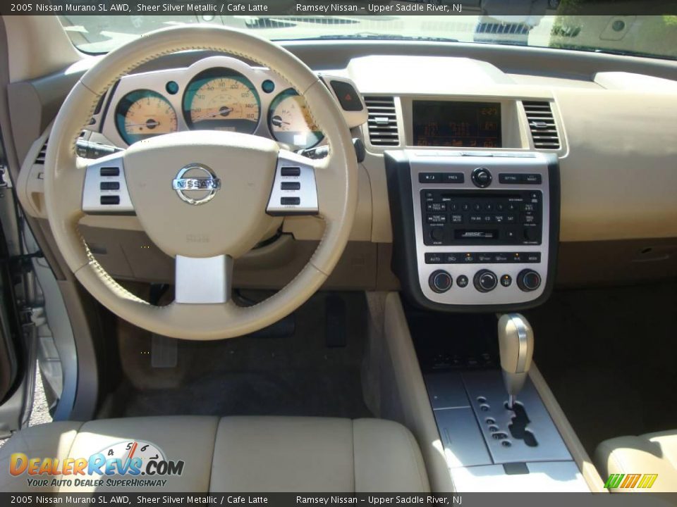 2005 Nissan Murano SL AWD Sheer Silver Metallic / Cafe Latte Photo #32