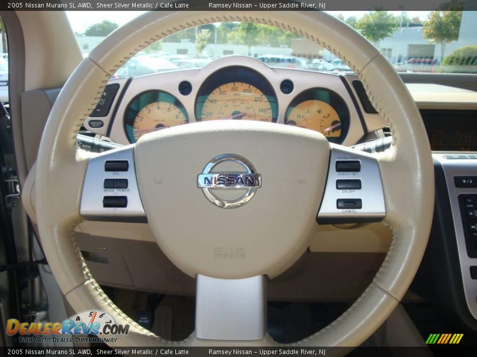 2005 Nissan Murano SL AWD Sheer Silver Metallic / Cafe Latte Photo #33