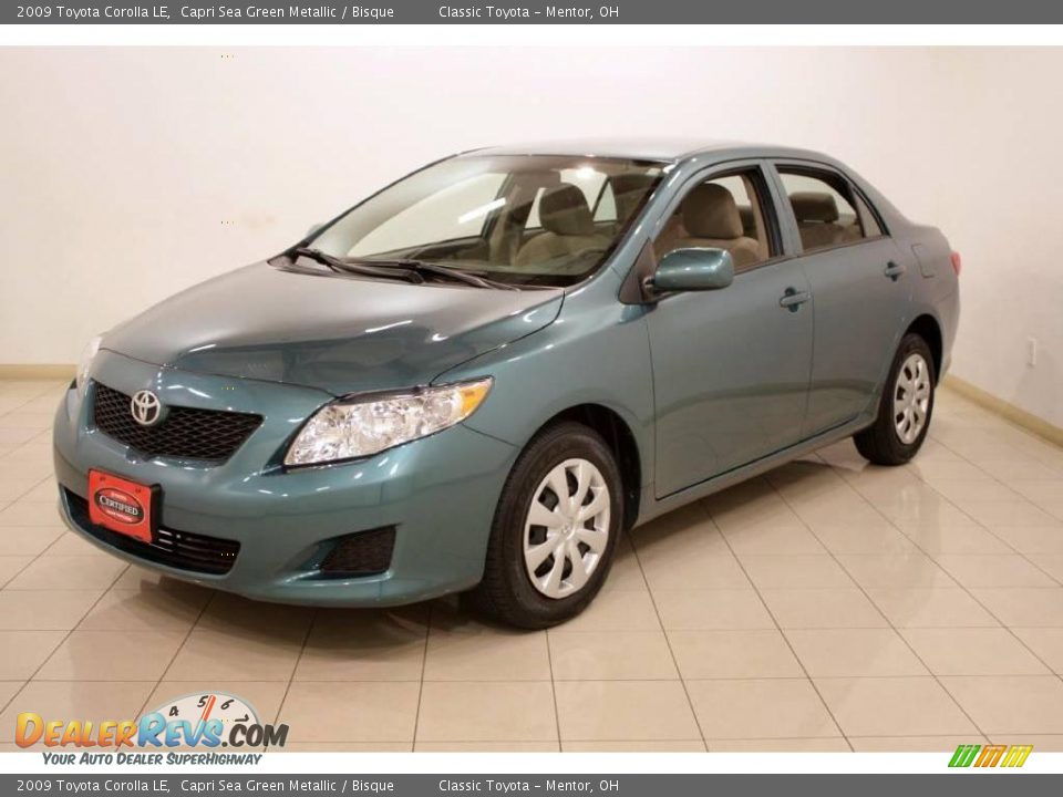 2009 Toyota Corolla LE Capri Sea Green Metallic / Bisque Photo #3