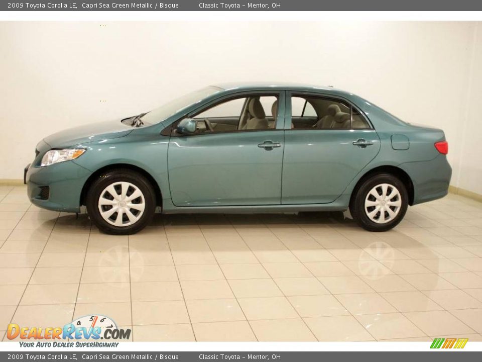 2009 Toyota Corolla LE Capri Sea Green Metallic / Bisque Photo #4