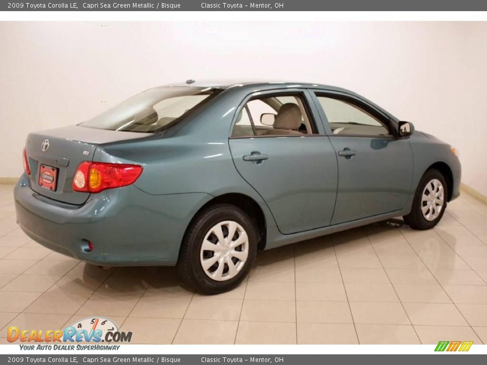 2009 Toyota Corolla LE Capri Sea Green Metallic / Bisque Photo #7