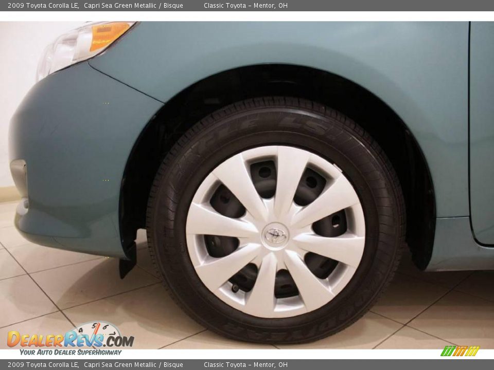 2009 Toyota Corolla LE Capri Sea Green Metallic / Bisque Photo #21