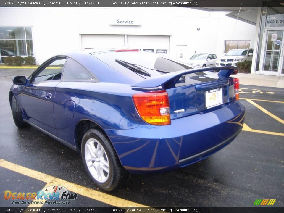 2002 Toyota Celica GT Spectra Blue Mica / Black/Blue Photo #3