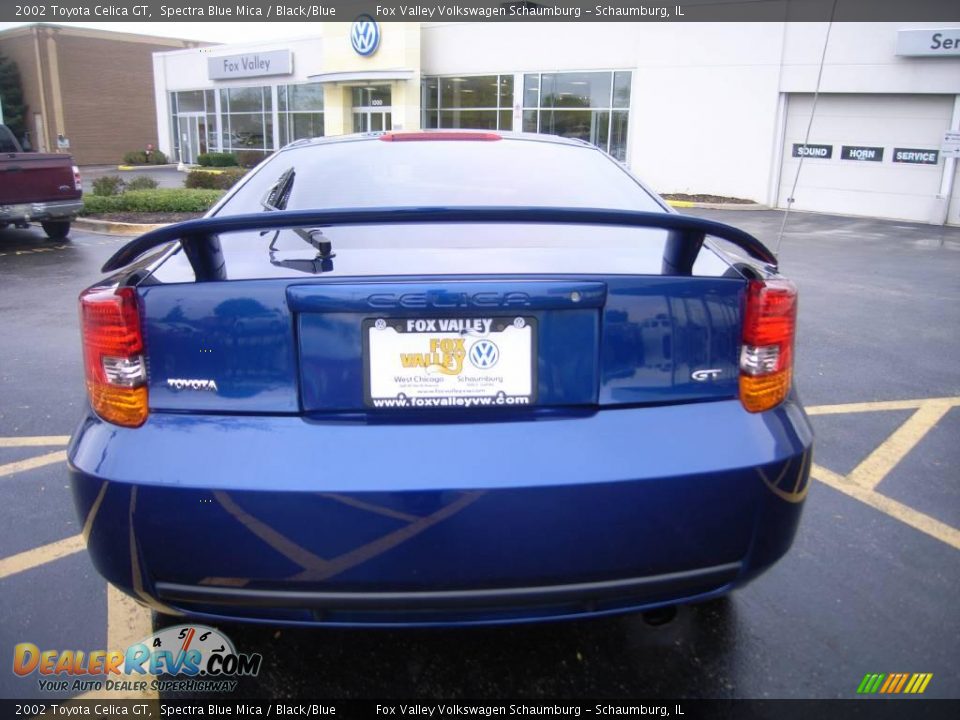 2002 Toyota Celica GT Spectra Blue Mica / Black/Blue Photo #4