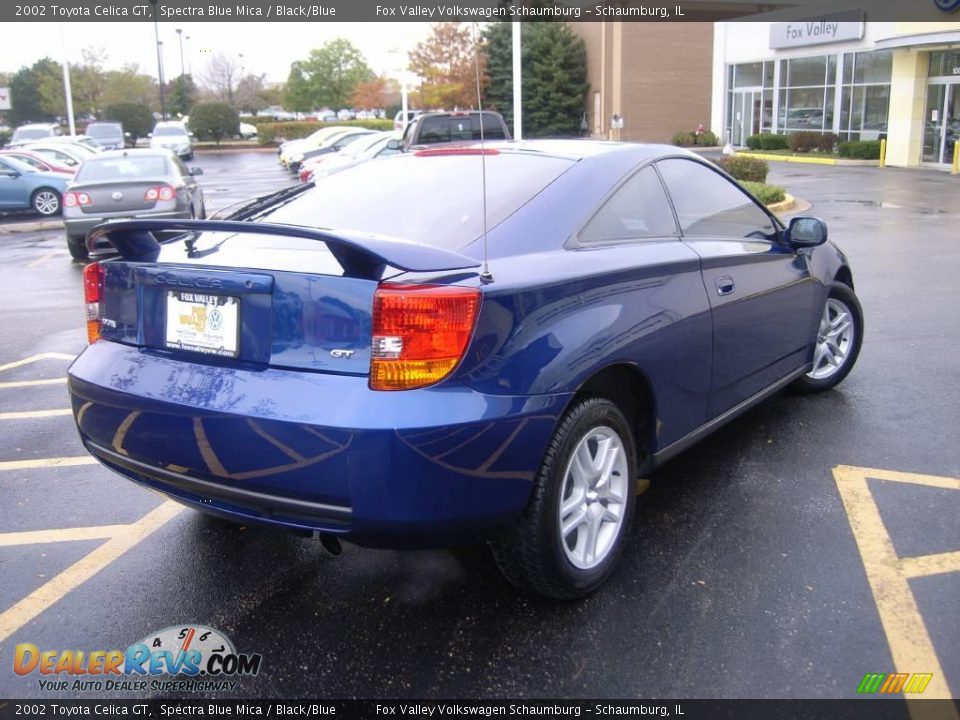 2002 Toyota Celica GT Spectra Blue Mica / Black/Blue Photo #5