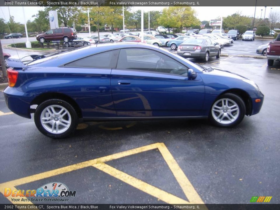 2002 Toyota Celica GT Spectra Blue Mica / Black/Blue Photo #6