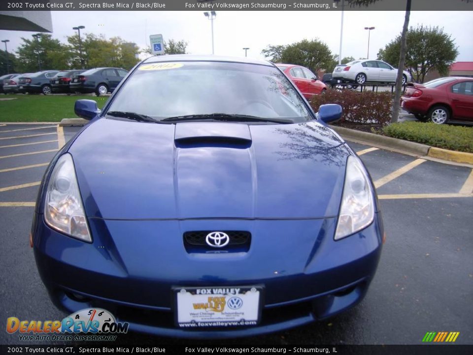 2002 Toyota Celica GT Spectra Blue Mica / Black/Blue Photo #8