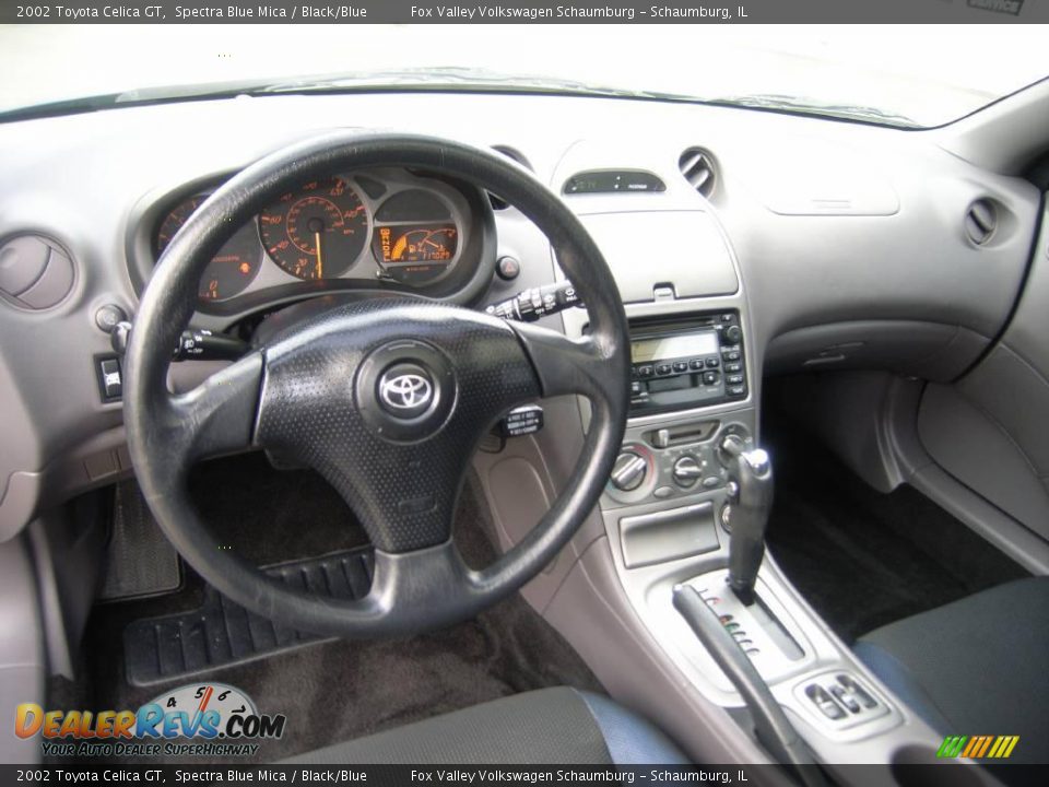 2002 Toyota Celica GT Spectra Blue Mica / Black/Blue Photo #9