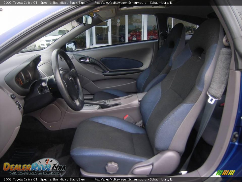 2002 Toyota Celica GT Spectra Blue Mica / Black/Blue Photo #10
