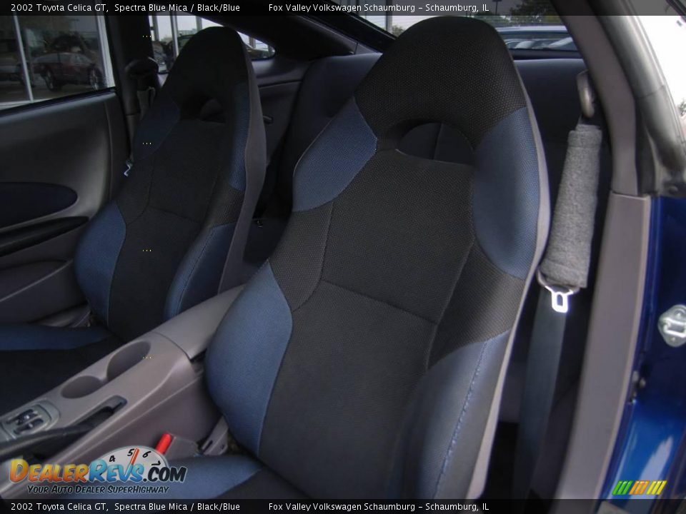 2002 Toyota Celica GT Spectra Blue Mica / Black/Blue Photo #11
