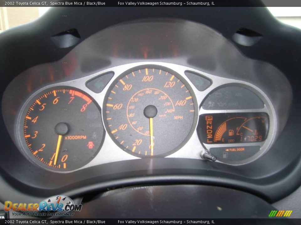 2002 Toyota Celica GT Spectra Blue Mica / Black/Blue Photo #15