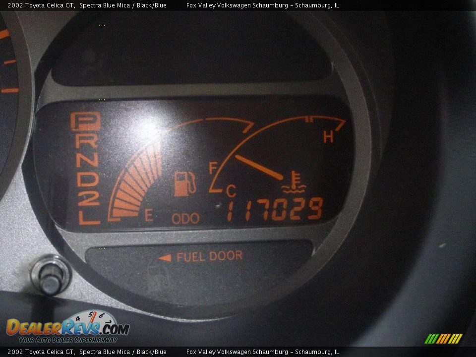 2002 Toyota Celica GT Spectra Blue Mica / Black/Blue Photo #16