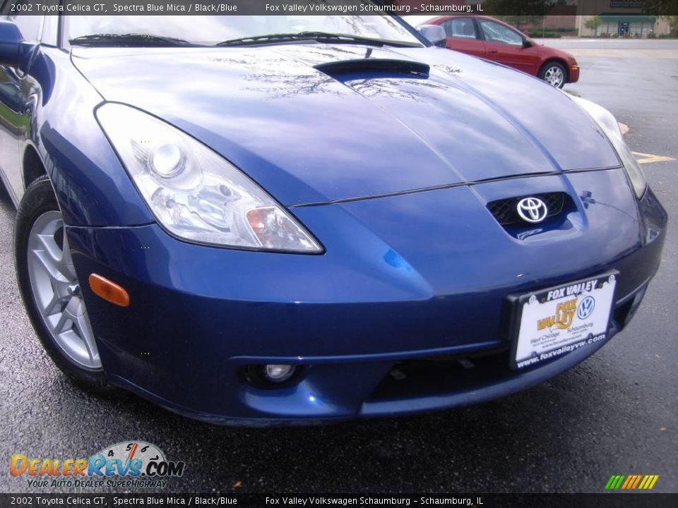 2002 Toyota Celica GT Spectra Blue Mica / Black/Blue Photo #19