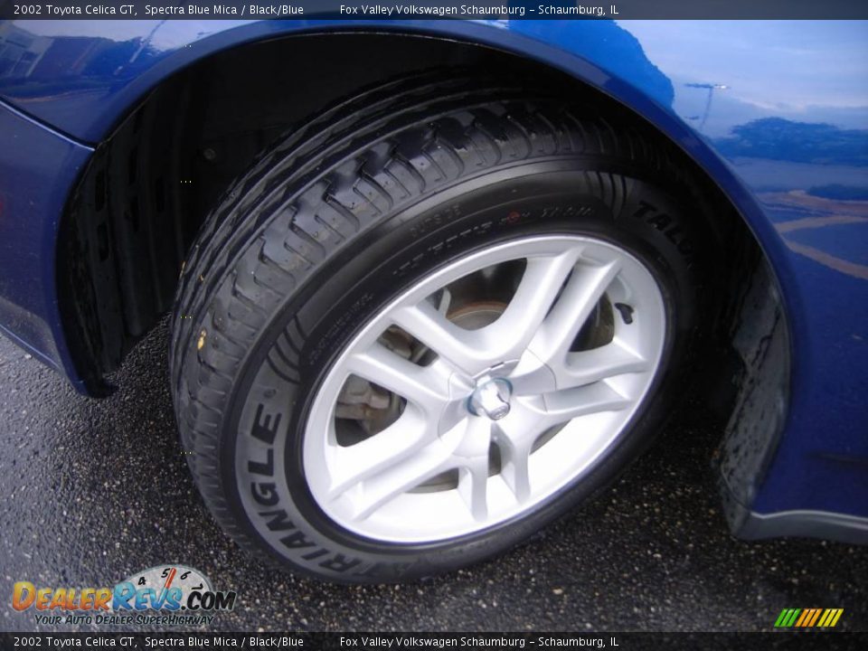 2002 Toyota Celica GT Spectra Blue Mica / Black/Blue Photo #20