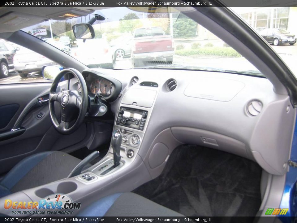 2002 Toyota Celica GT Spectra Blue Mica / Black/Blue Photo #21