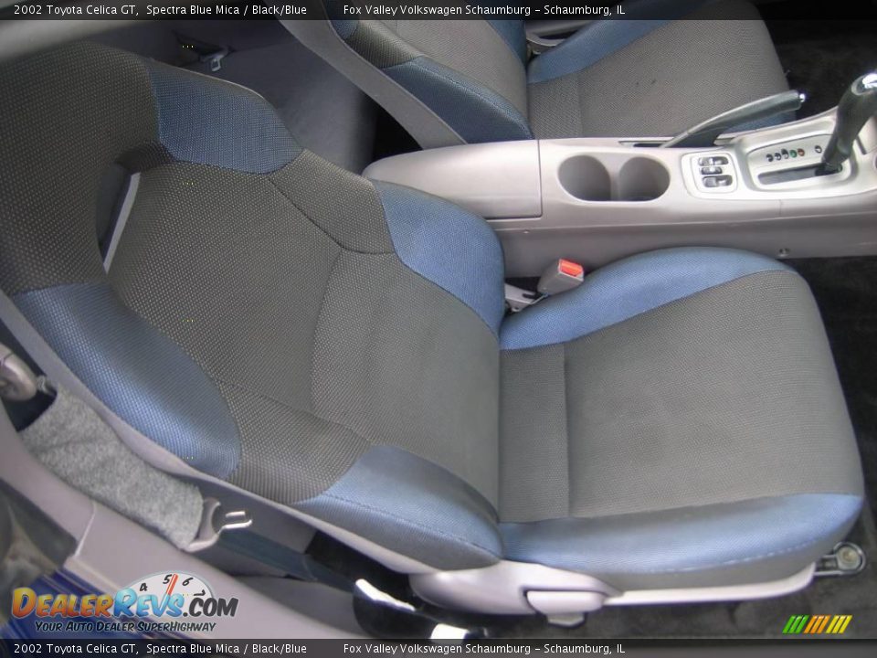 2002 Toyota Celica GT Spectra Blue Mica / Black/Blue Photo #23