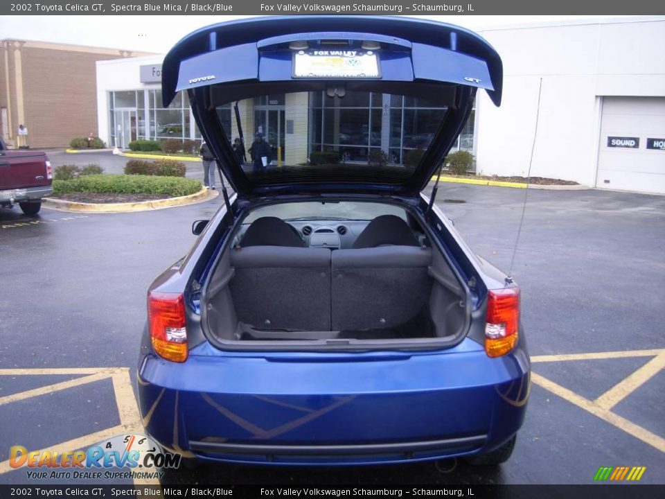 2002 Toyota Celica GT Spectra Blue Mica / Black/Blue Photo #25