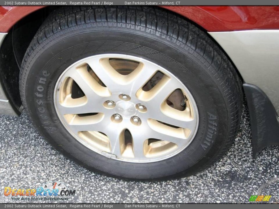 2002 Subaru Outback Limited Sedan Regatta Red Pearl / Beige Photo #9