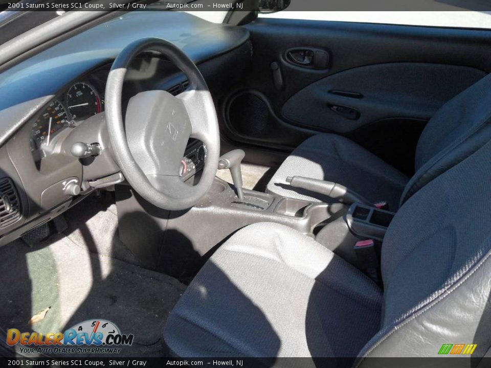 2001 Saturn S Series SC1 Coupe Silver / Gray Photo #9