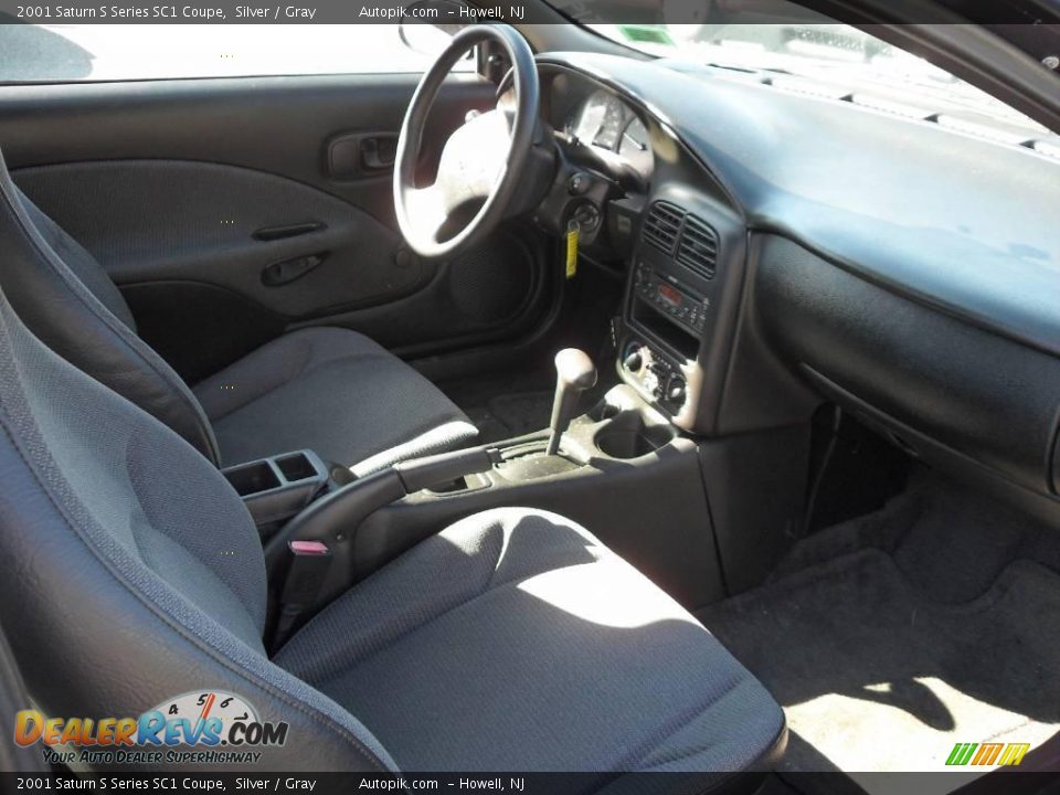 2001 Saturn S Series SC1 Coupe Silver / Gray Photo #10